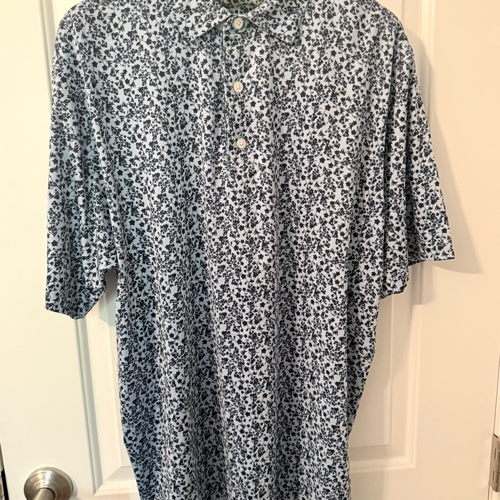 Men's Blue Floral Shirt